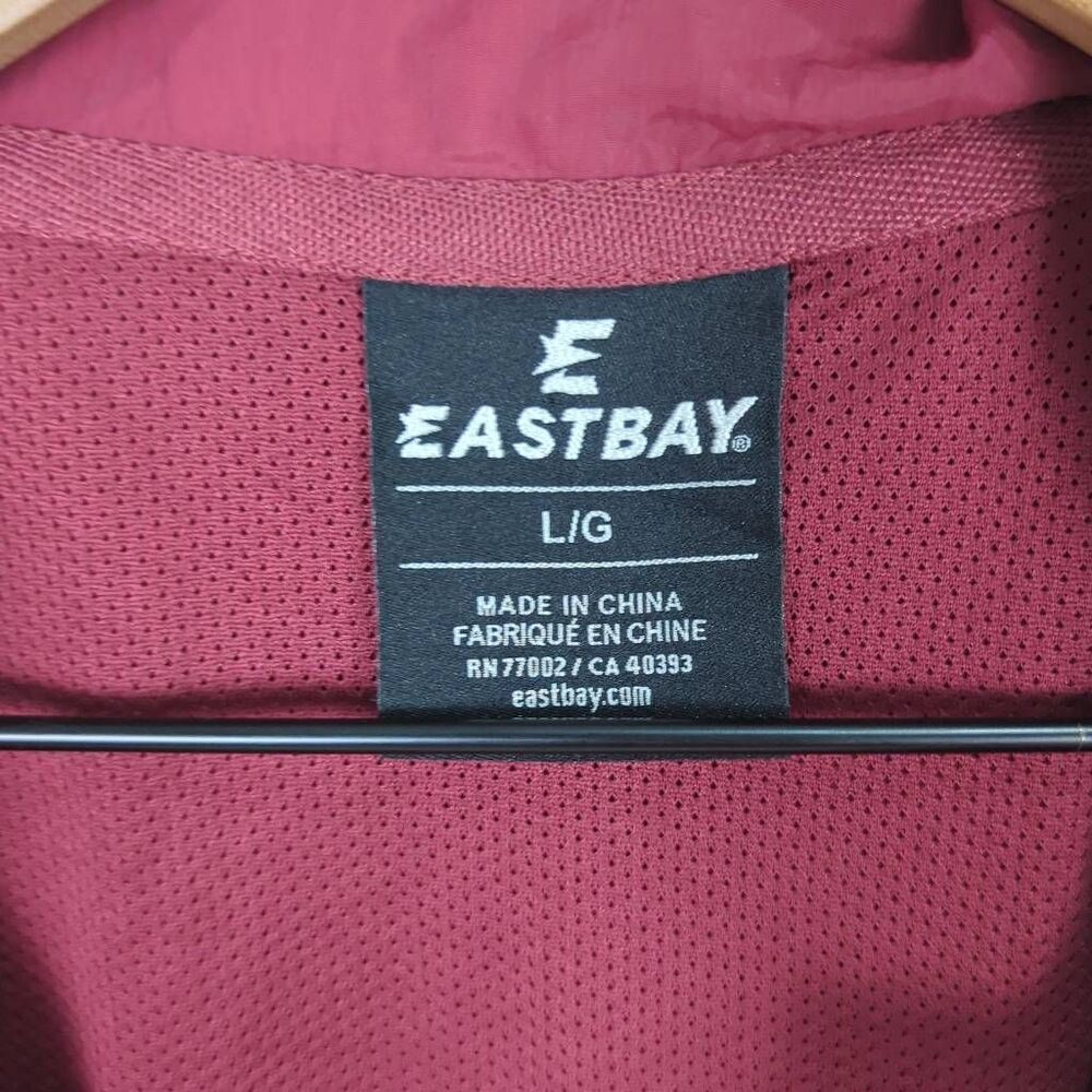 Brand New East Bay Men’s Large Red Velocity Warmup Jacket Coat Full Zip - Picture 5 of 10